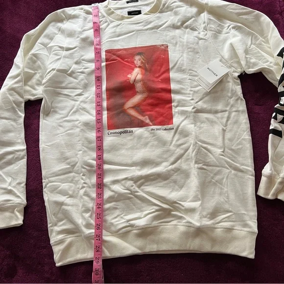 Mother Denim x Cosmopolitan Sydney Sweeney Unisex Sweatshirt Crewneck NWT - Picture 4 of 12